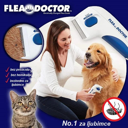 Flea Doctor Električni Češalj Protiv Buva za Ljubimce