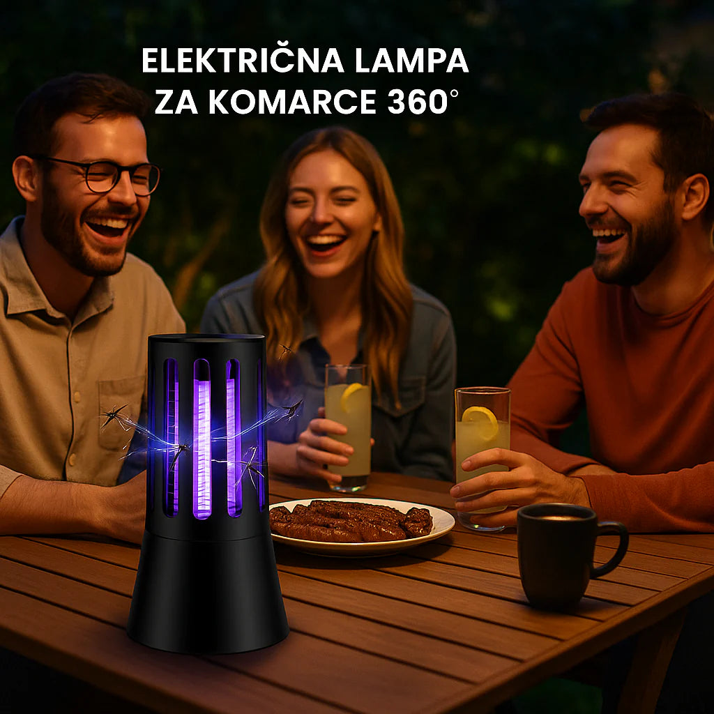 Električna Lampa za Komarce 360°