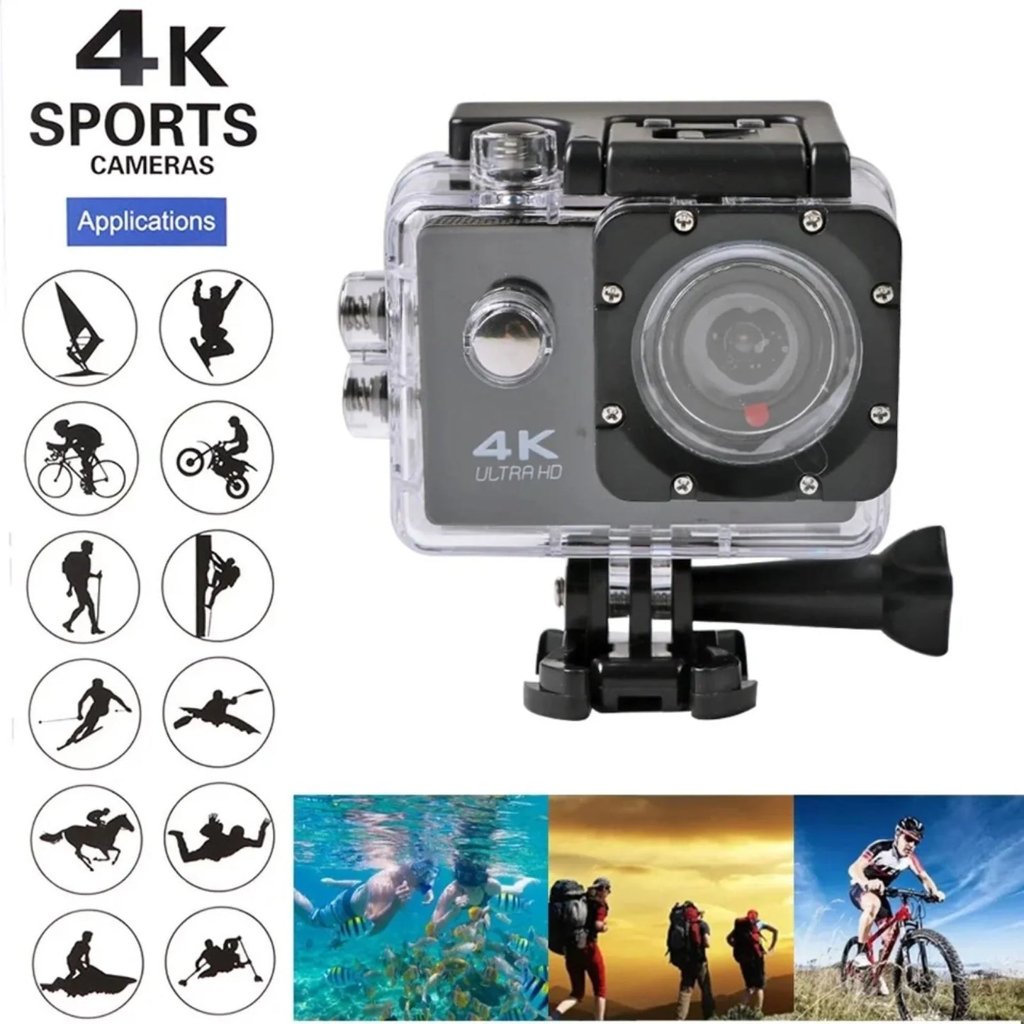 Akciona Sportska Kamera - ULTRA HD 4K WiFi