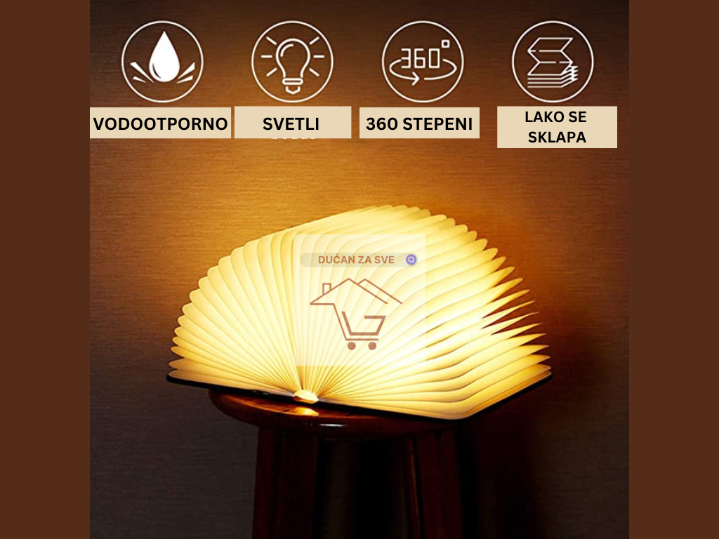 Lampa u Obliku Knjige
