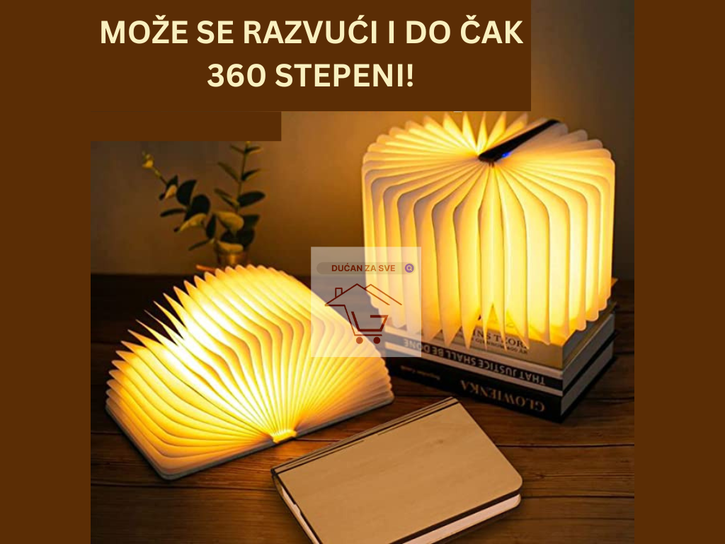 Lampa u Obliku Knjige