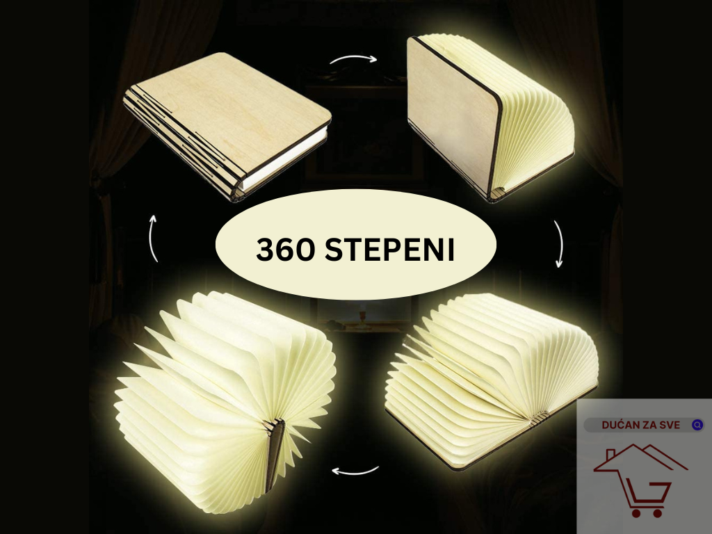 Lampa u Obliku Knjige