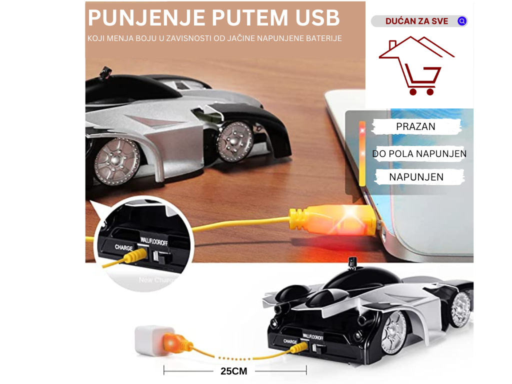 Autić Koji se Vozi po Zidu