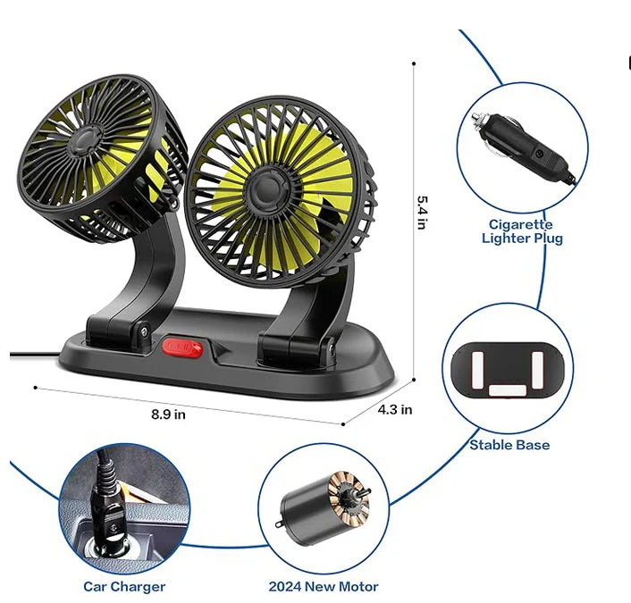 Dupli Ventilator za Automobil