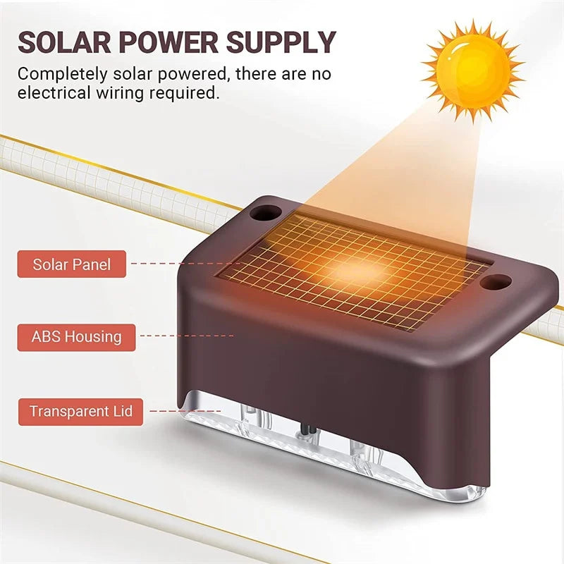 Solarne Lampe za Stepenište 4 Komada