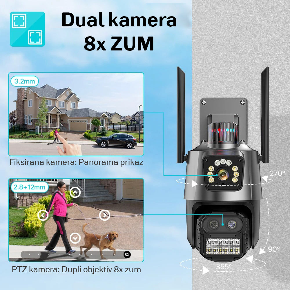 Sigurnosna Dual Kamera 8MP 4K