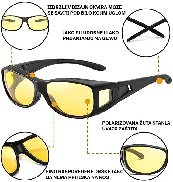 HD Naočare za Noćnu Vožnju