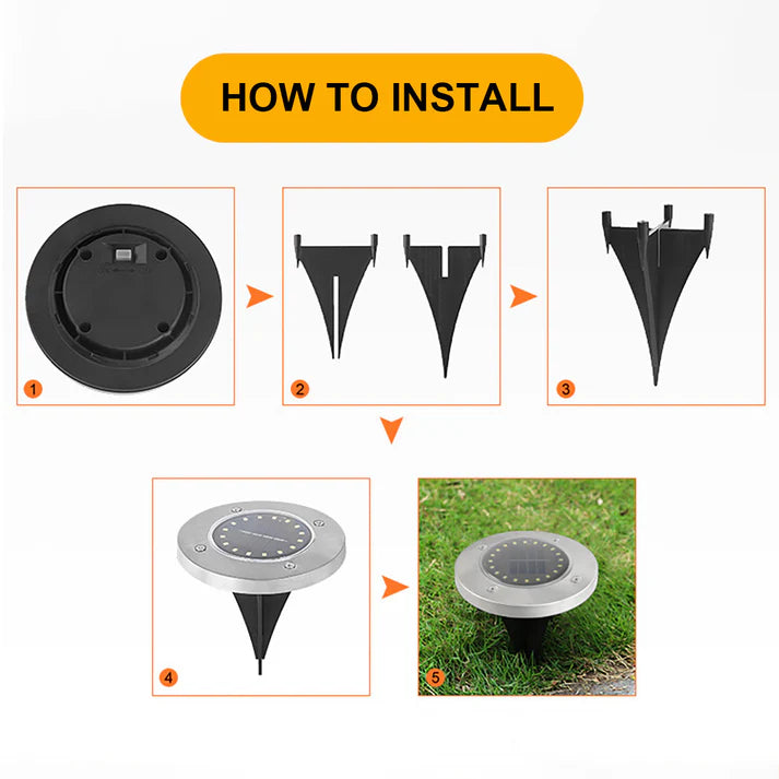 Disk Solarne Led Lampe 4 Komada