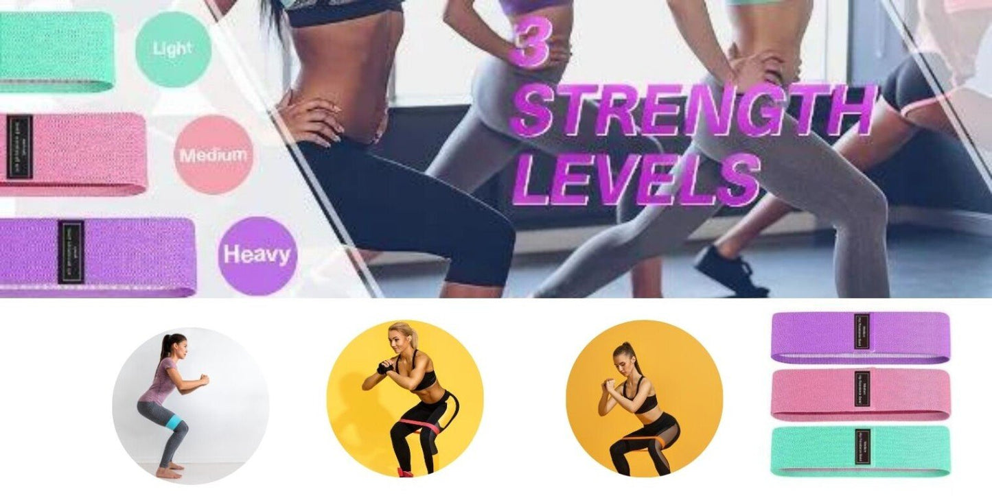 Fitnes Trake za Vežbanje FitwomenPro (3 Komada)
