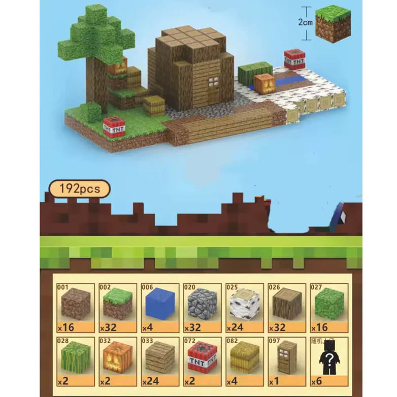 Minecraft Magnetne Kocke – Creative World Setovi (76 i 192 Dijela)