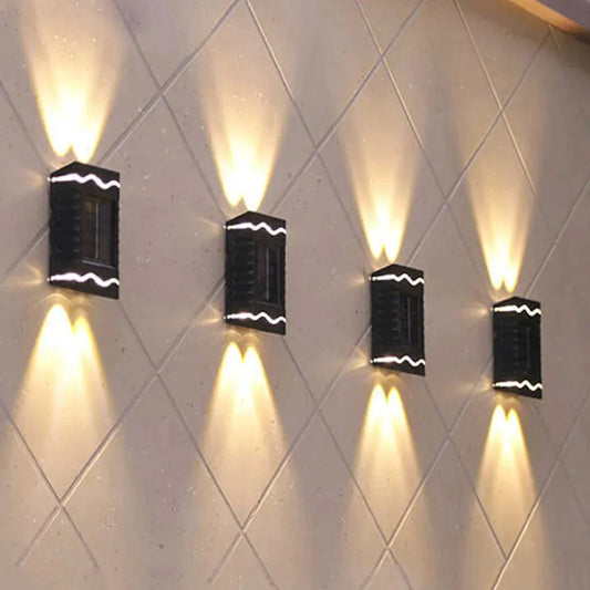 Dekorativne Solarne Zidne Lampe 4 Komada