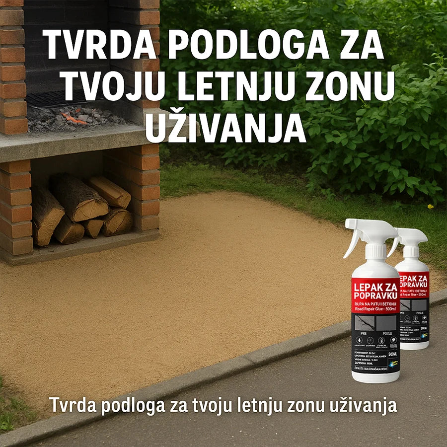Ljepak za Popravku Rupa na Putu i Betonu