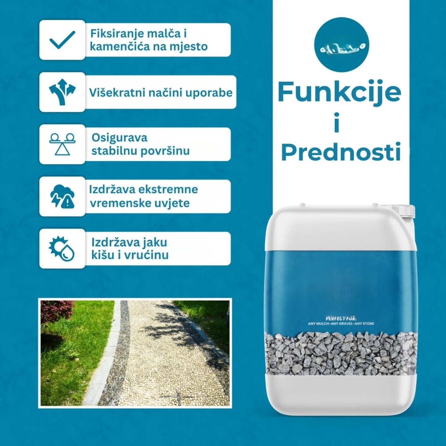 Ljepak za Kamenčiće za Uređenje Dvorišta