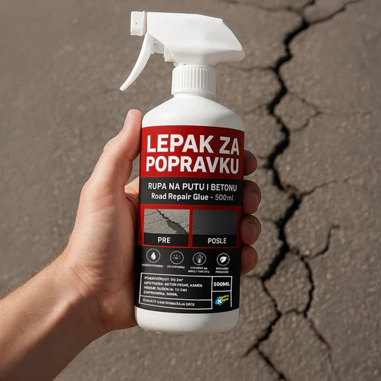 Ljepak za Popravku Rupa na Putu i Betonu