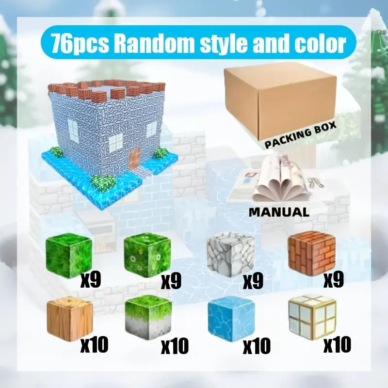 Minecraft Magnetne Kocke – Creative World Setovi (76 i 192 Dijela)