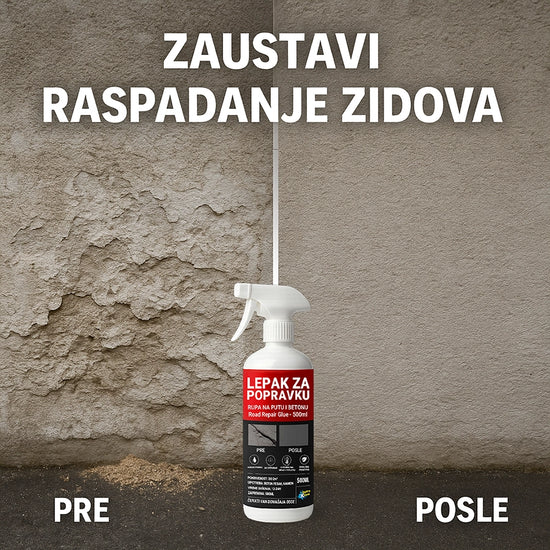 Ljepak za Popravku Rupa na Putu i Betonu