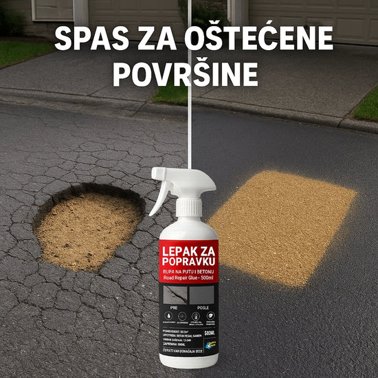 Ljepak za Popravku Rupa na Putu i Betonu