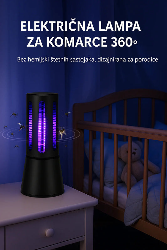 Električna Lampa za Komarce 360°