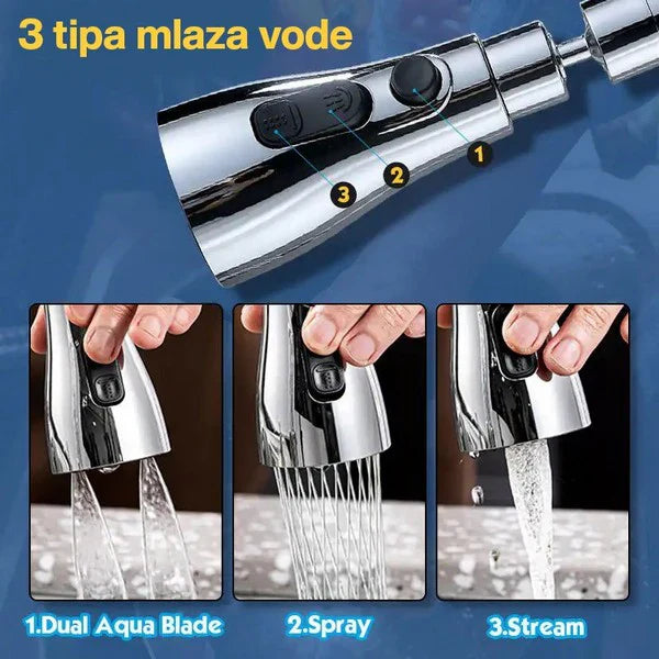 Nastavak za Slavinu Sa 3 Režima Mlaza | TurboTap