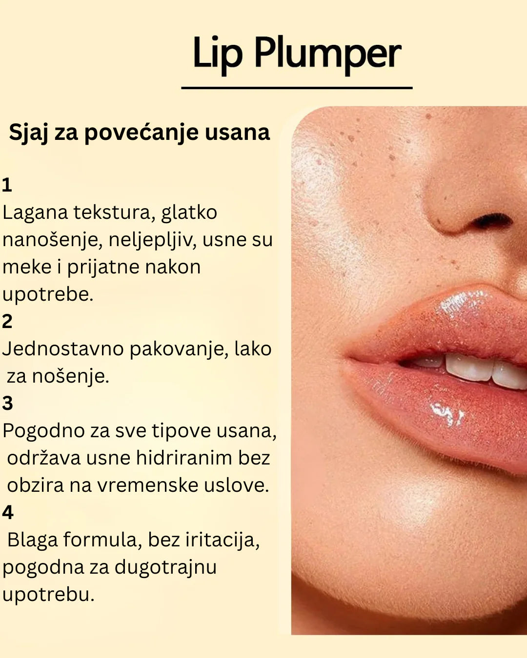 LIP PLUMPER za Punije i Sjajnije Usne 1+1 GRATIS