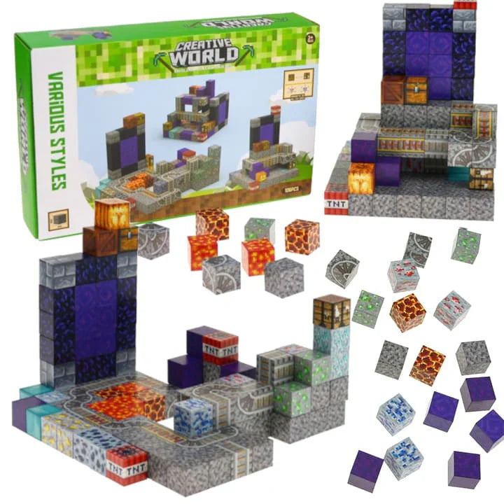 Minecraft Magnetne Kocke – Creative World Setovi (76 i 192 Dijela)
