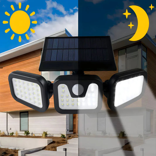 Trostrani Solarni LED Reflektor 15W DMD sa Senzorom